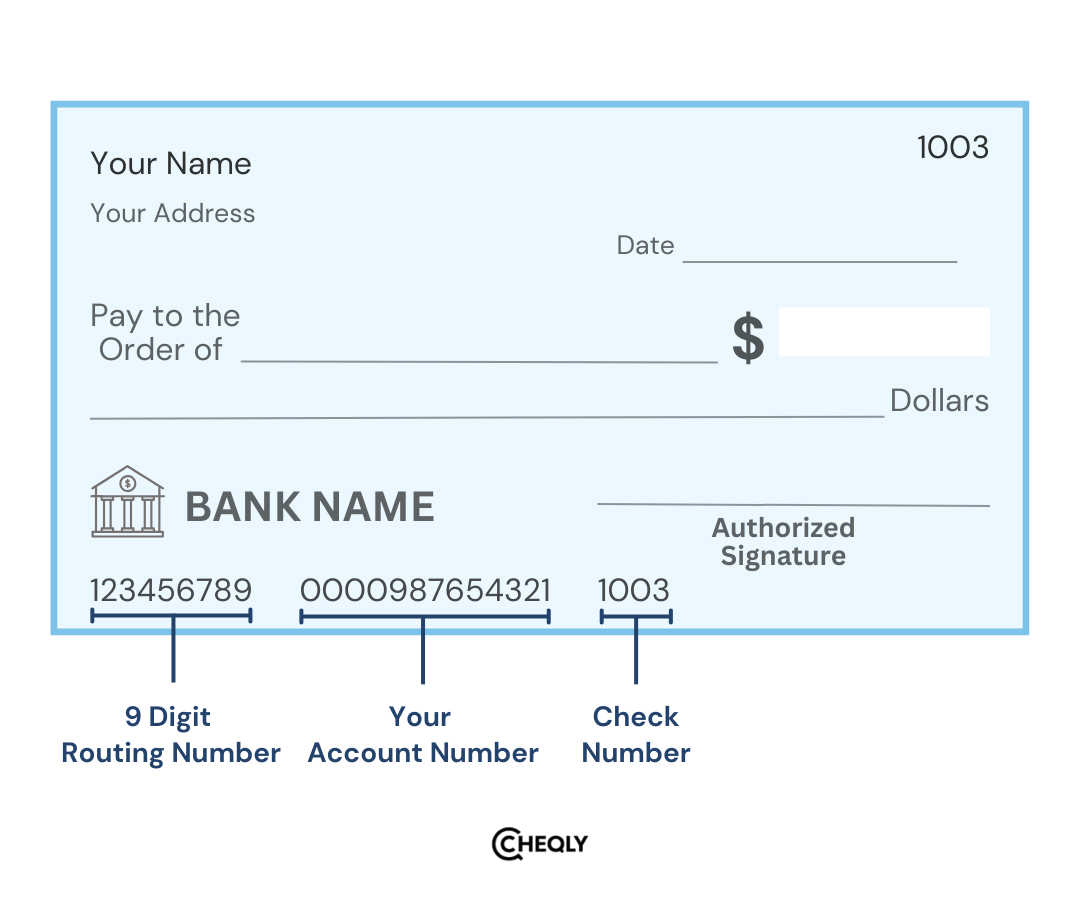 Routing Number vs. Account Number Example 