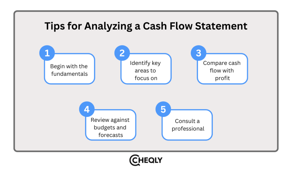 tips for analyzing a cash flow statement