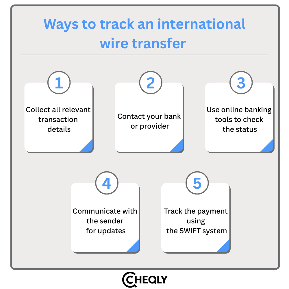 ways to track an international wire transfer