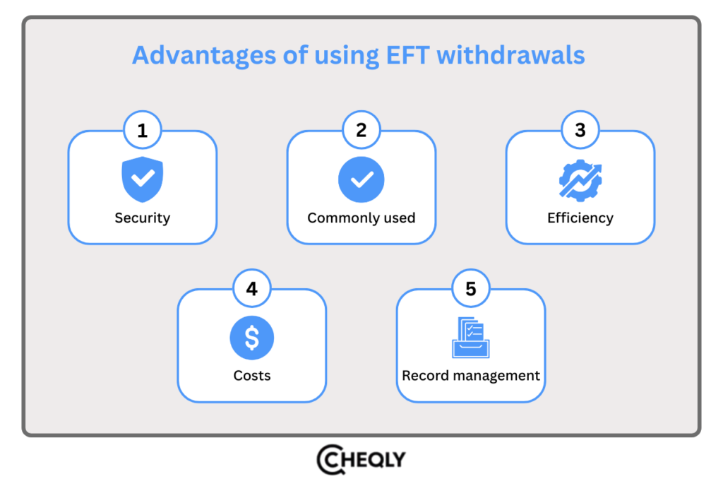 advantages of using EFT withdrawals
