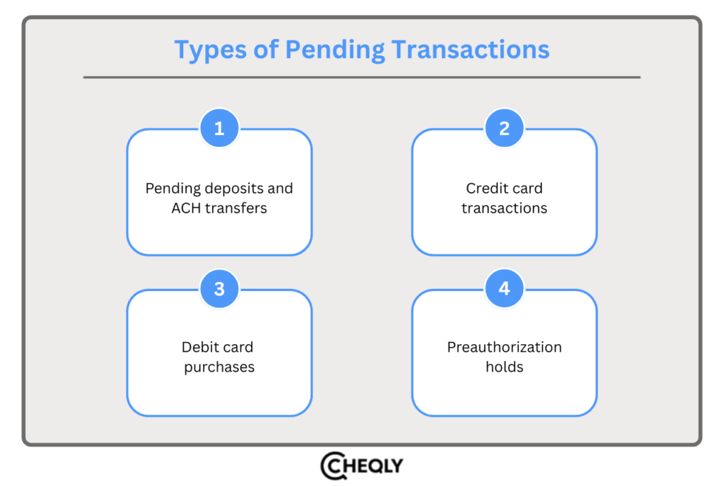 types of pending transactions