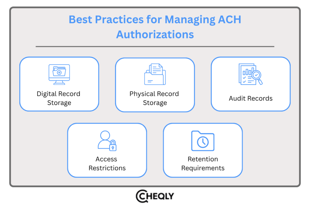 Best practices for managing ach authorizations